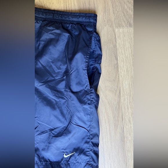 Nike Trainers Spell Out Trunks Shorts Lined Blue Vintage Men’s Size L - Picture 4 of 11